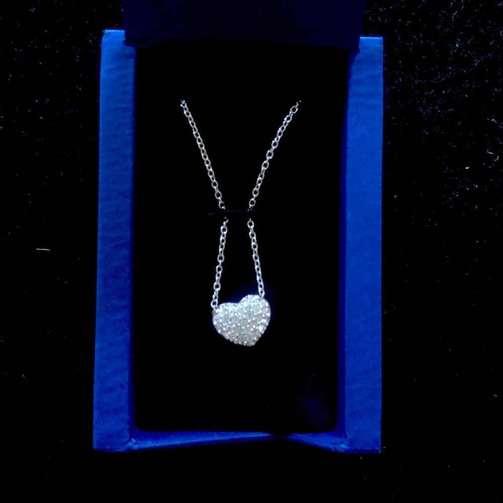 Swarovski crystal heart pendant necklace